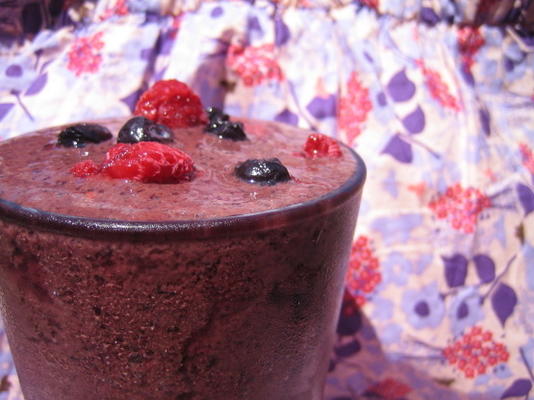 smoothie de frutas com baixo teor de gordura