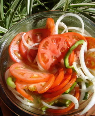 salada de pimenta tomate fresco