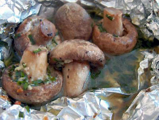 cogumelos para o churrasco