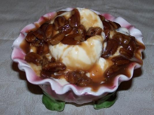 molho de sorvete de praliné