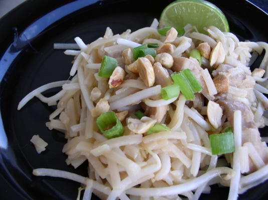 fácil frango pad thai (sem tamarindo)