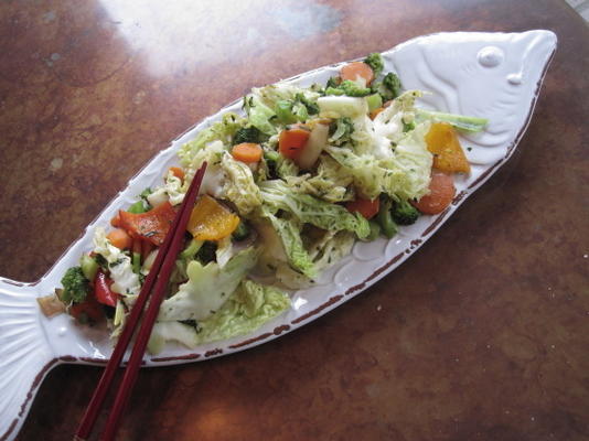 cinco vegetais salteados