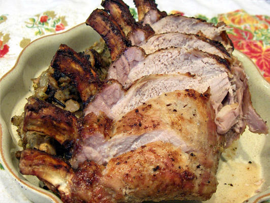 carne assada de porco e recheio