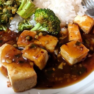 tofu laranja estilo frango