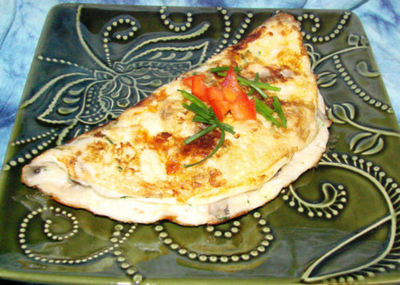 omelete de cogumelos e cheddar nif (omelete) - 1 1/2 ww pt.