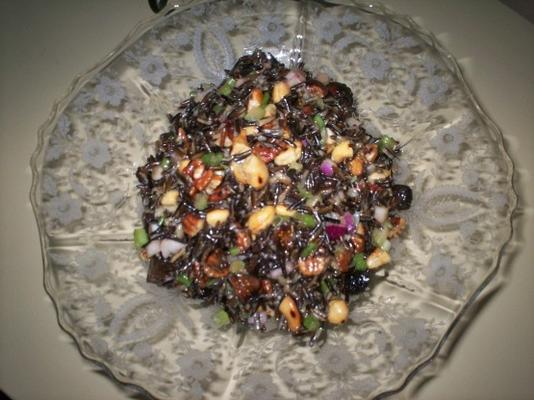salada de arroz selvagem com figos - grade de rutherford, vale do napa