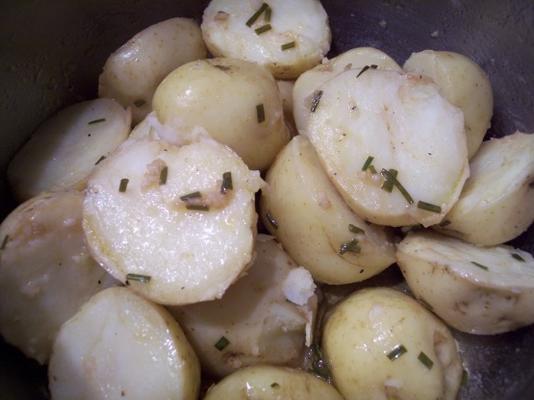 batatas novas com vinagrete