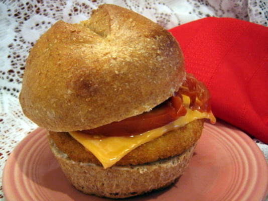 pães de sanduíche de trigo integral para hambúrgueres, cachorros-quentes e muito mais