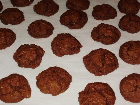 deliciosos biscoitos de melaço com baixo teor de gordura de gengibre (saudáveis!)