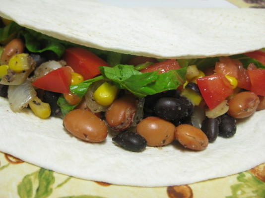 burritos de feijão em stand-by