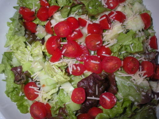 salada de alface vermelha