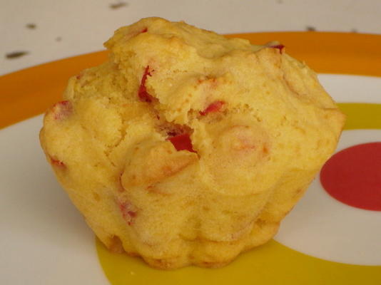muffins de milho pimenta vermelha