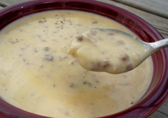 sopa de batata cheeseburguer