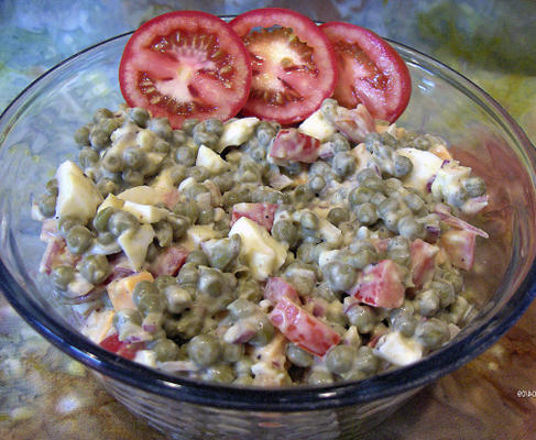 salada de ervilha e tomate