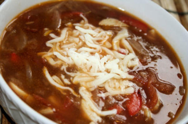 sopa de piperade de alho