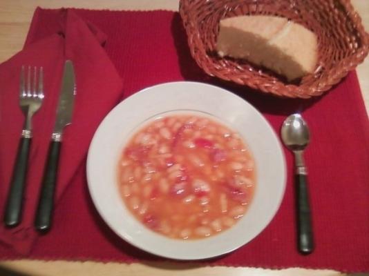 sopa de feijão de presunto (panela de pressão)