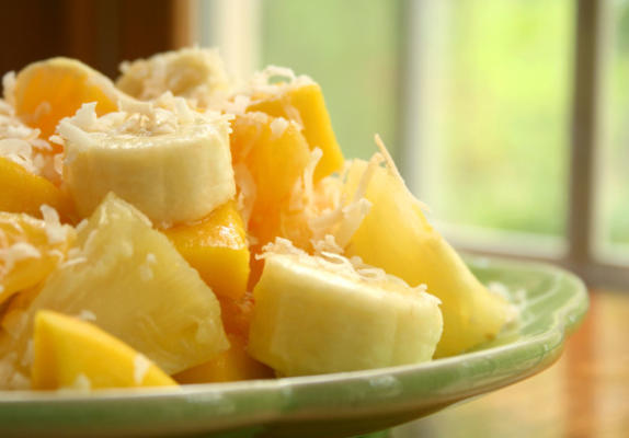 salada de frutas tropicais do oeste africano