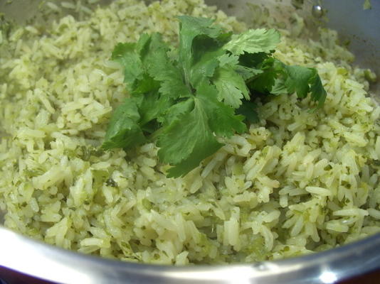 arroz de coentro verde