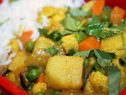 madras vegetais curry (vegetariano)