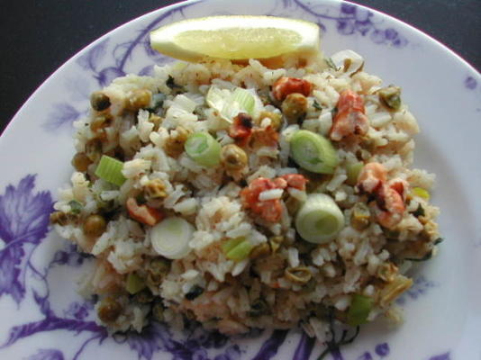 Arroz de limão 2bleu com ervilhas (risi e bisi)