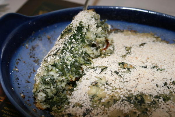 queijo de espinafre kugel (baixo teor de gordura)
