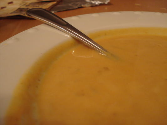 sopa de abóbora e milho