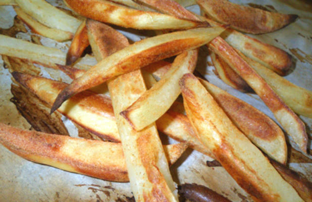 batatas fritas crocantes fáceis (baixa gordura, baixo cal)