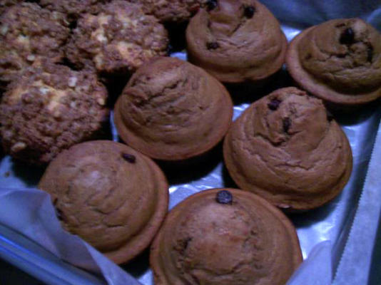 muffins de moca escuro