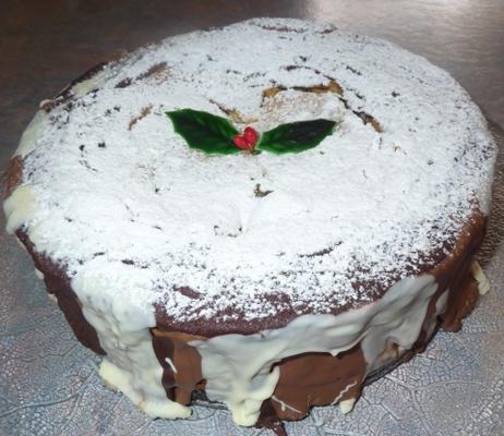 cheesecake de chocolate em erupção