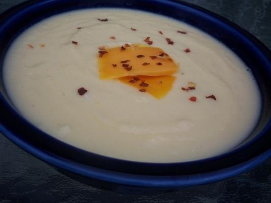 sopa de queijo de couve-flor de wisconsin