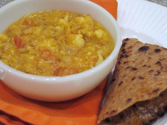 couve-flor dal com panch phoron