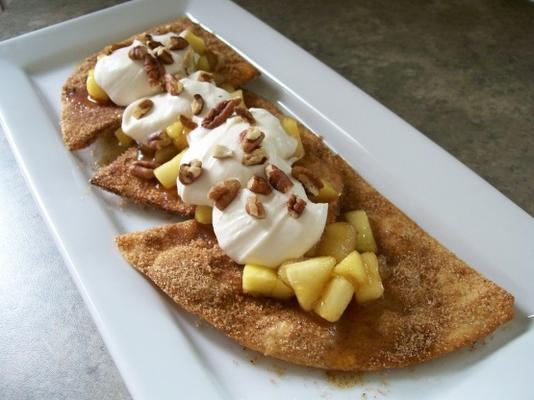 torta de maçã nachos