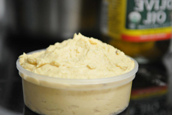 hummus do grão de bico secado