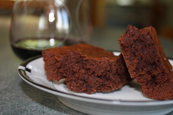 brownies de chocolate duplo suíço