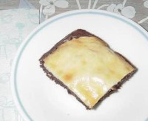 brownies de cheesecake de chocolate para manequins