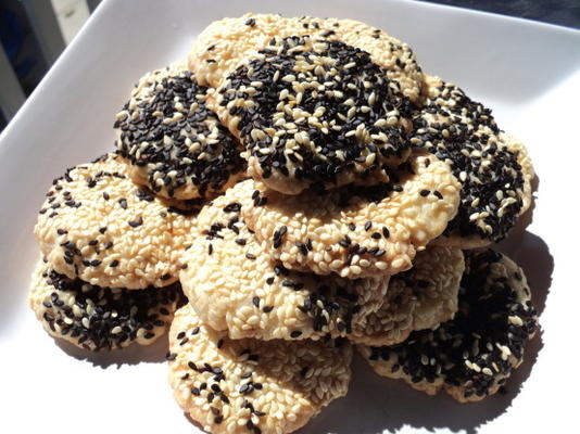 baraziq - biscoitos de gergelim (síria - oriente médio)