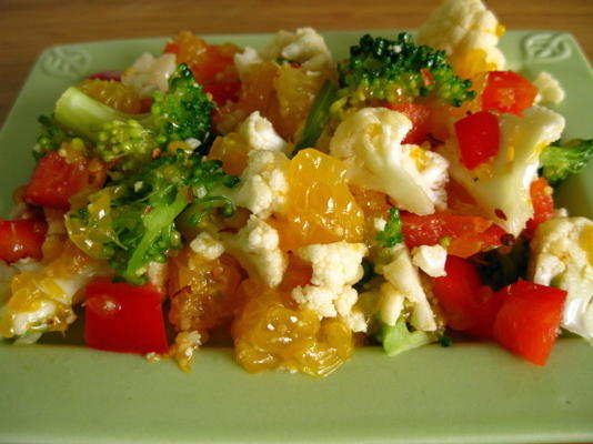 salada de couve-flor laranja (alimentos crus)