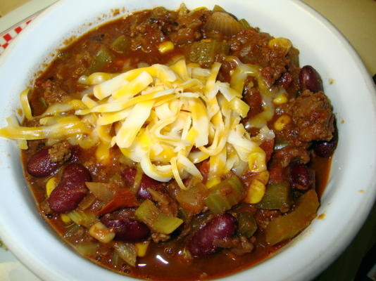 chili con carne com feijão