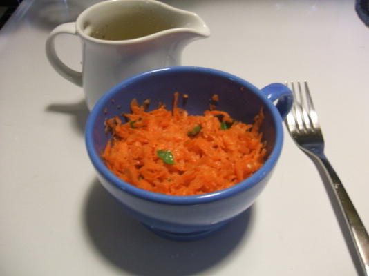 carottes randacirc; pandeacute; es ou salada de cenoura ralada