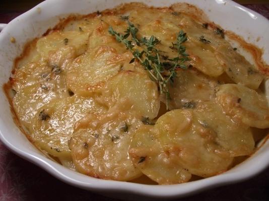 gratinado de batatas de ouro yukon