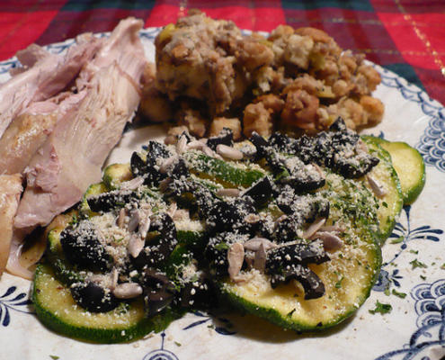 hora de verão courgette fácil - carpaccio de abobrinha