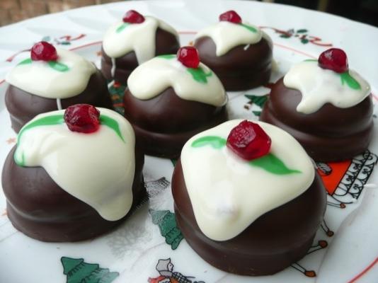 mini natal puds - rápido n fácil