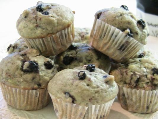 muffins de mirtilo do maida heatter