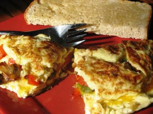 omelete vegetariana para um