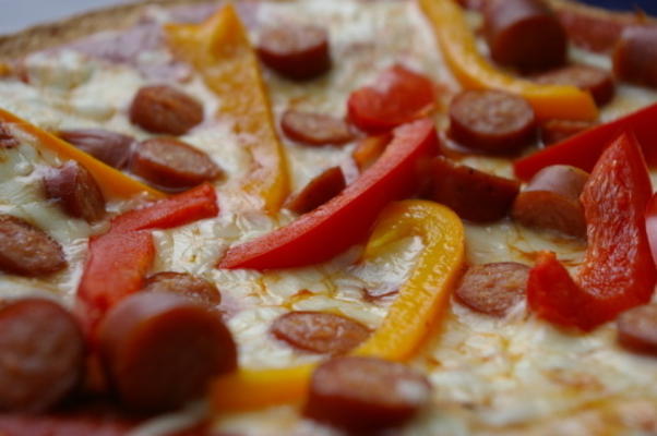 pizza de pepperoni rapidinha para um