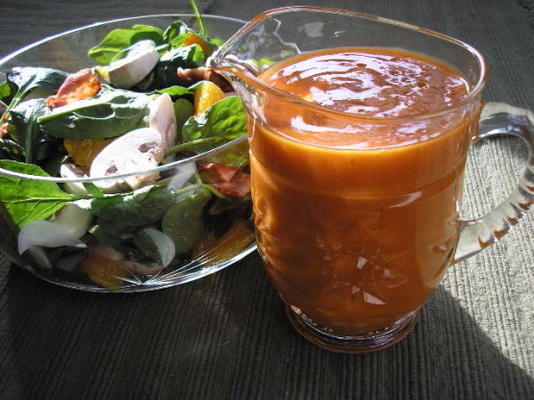 salada de espinafre com molho de laranjas