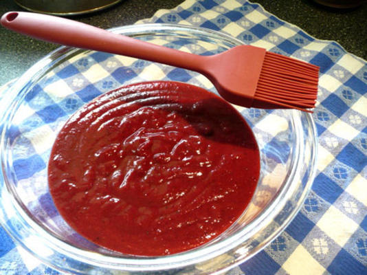 molho de churrasco de cranberry