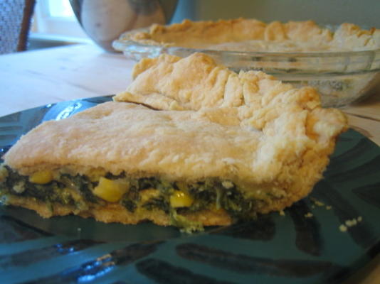 torta de milho espinafre