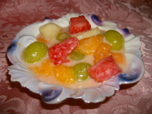 salada de frutas de chaqueta