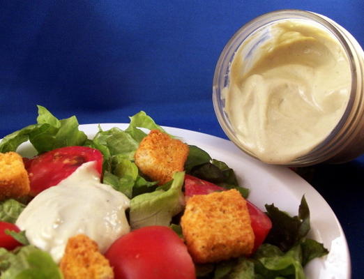 salada cremosa de romaina não láctea